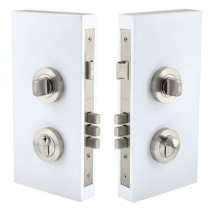 Entrance Pull Handle Lock Kits: Double Turn