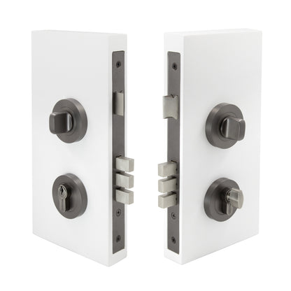 Entrance Pull Handle Lock Kits: Double Turn