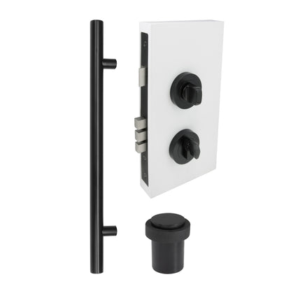 Entrance Combo Kit: Polo & Round Profile Handle + Double Turn & Mini Lever + Doorstop