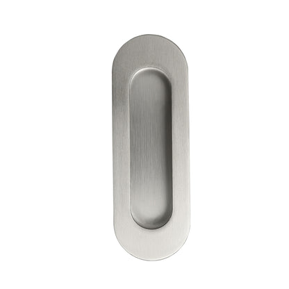 Sliding Door Flush Pulls: Oval/Square Concealed Fix 120x40mm/102x51mm