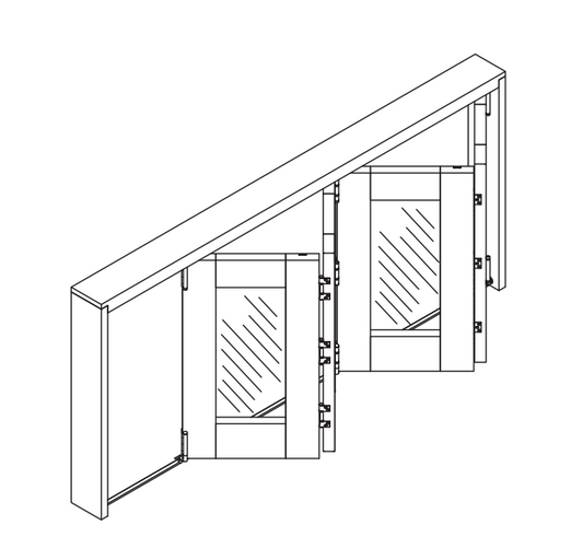 Interior Folding: Interfold 35 For Top Hung Interior Folding Systems with Bottom Guide. Max 35kg Each